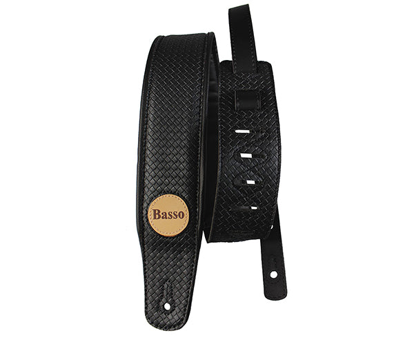 #35062 Basso Guitar Strap-Synthetic Braided Black