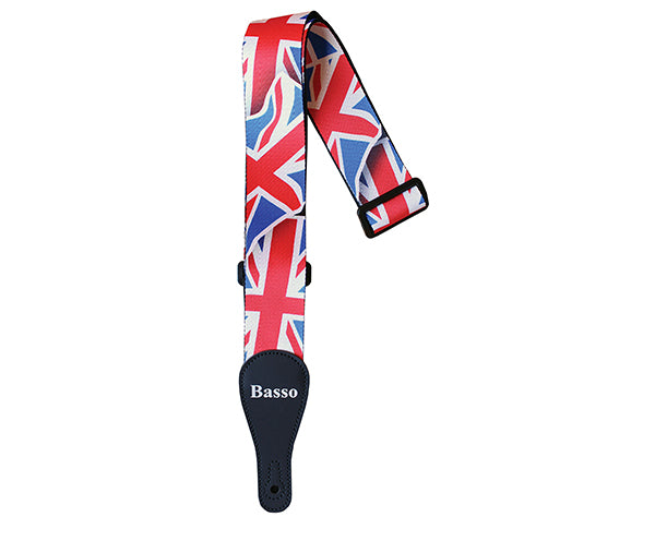 #35134 Basso Guitar Strap-Poly Pop Art - Union Jack