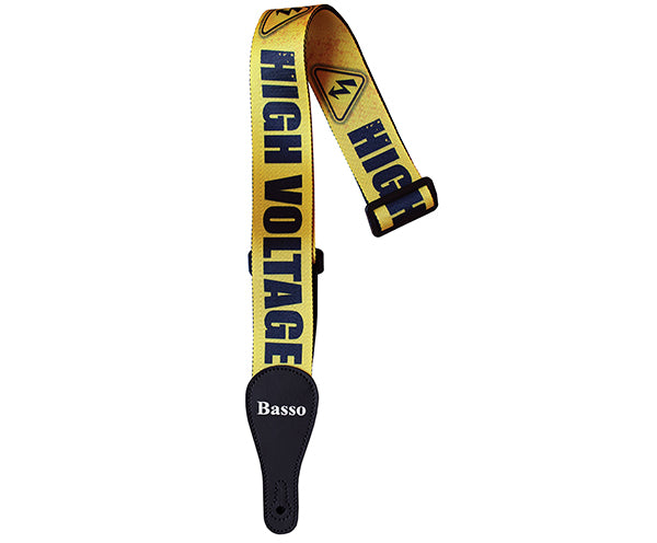 #35136 Basso Guitar Strap-Poly Pop Art High Voltage