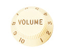 VOLUME KNOB S TYPE WHITE