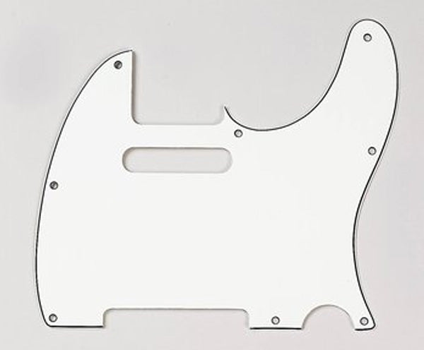 PICKGUARD T TYPE 1 PLY WHITE