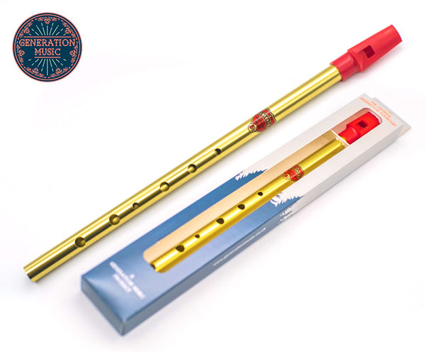 B FLAT FLAGEOLET BRASS LACQUER