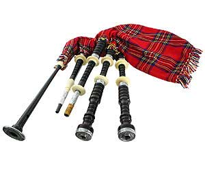 BAGPIPE SET EBONY W/CASE