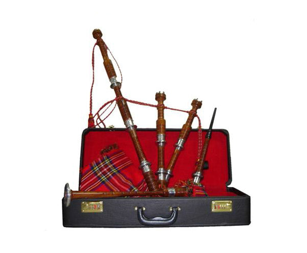 BAGPIPE SET IN CASE & TUTOR