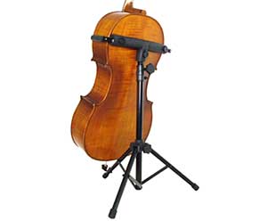 CELLO STAND W/ENDPIN HOLDER BLACK
