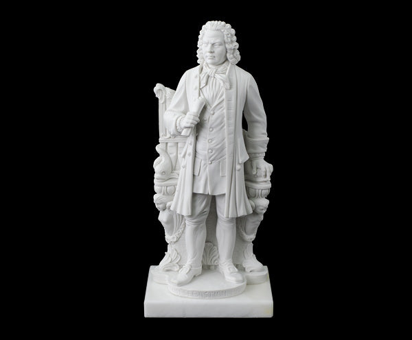 16CM STANDING FIGURE-MARBLE BACH