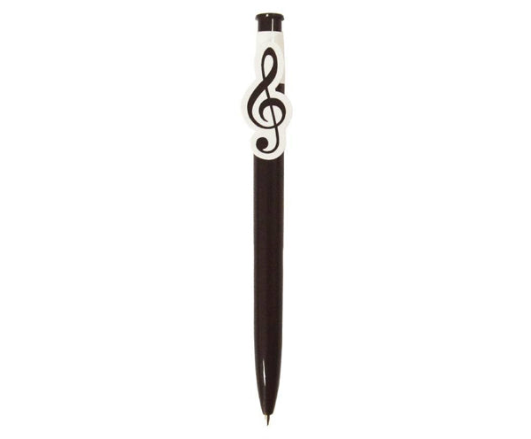 BALL PEN CLEF SHAPED BLACK