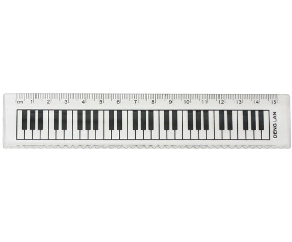 15CM RULER PIANO KEYS
