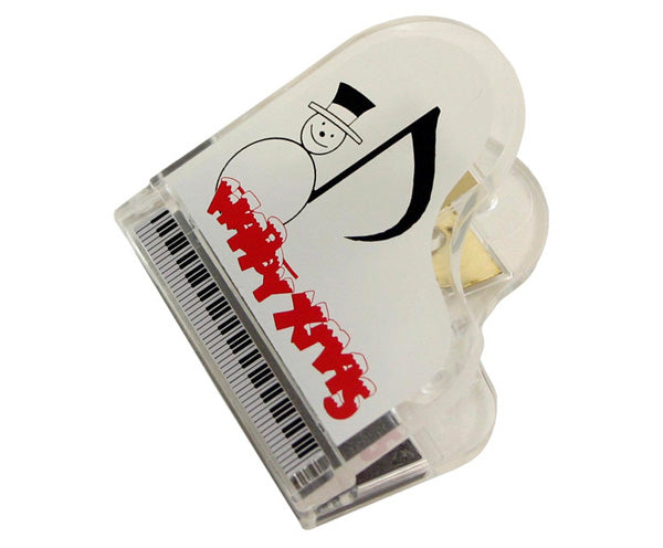 CLIP PIANO SHAPE SNOW MAN