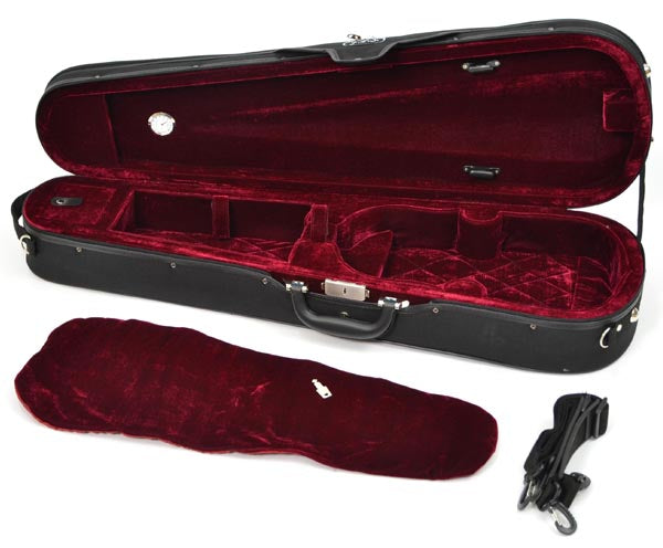 3/4 SIZE DART SHAPE VIOLIN CASE LIGHTWEIGHT BLK