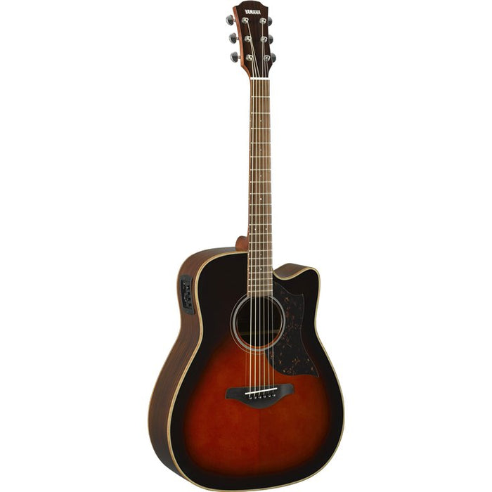 YAMAHA A1R-BS//02 DREADNAUGHT CUTAWAY BROWN SUNBURST