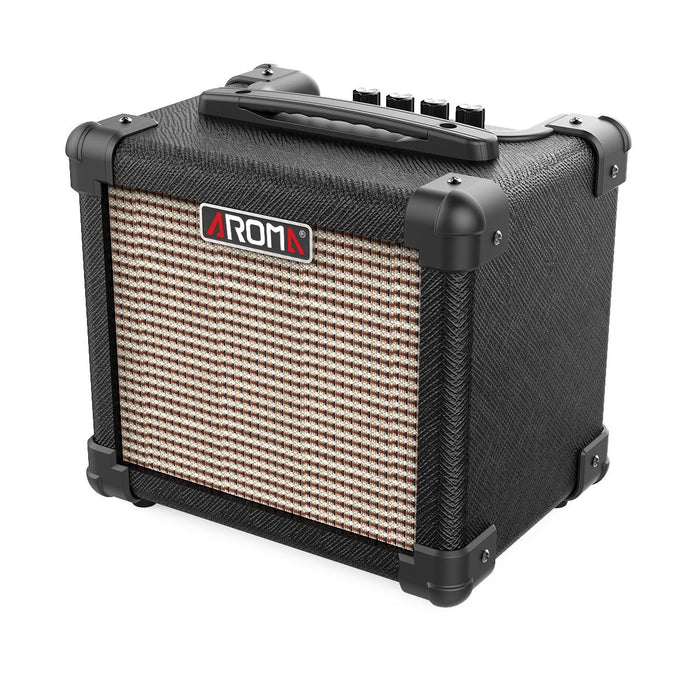 Aroma AG10BK 10W Black Electric Guitar Portable Amplifier