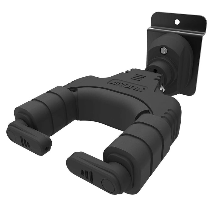 Aroma AH-89S Locking Guitar Wall Hanger Slat Wall Mount