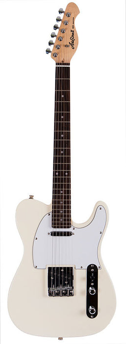 Aria Pro II TEG-Series Electric Guitar in Ivory w/ White Pickguard