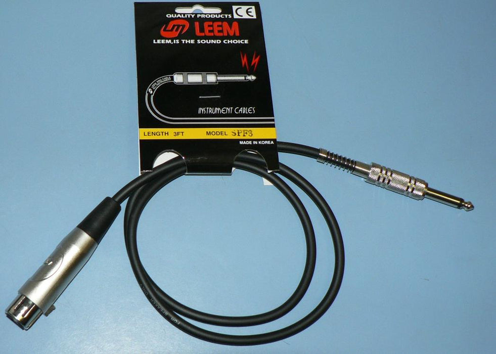 03 FT XLR/PH SPEAKER LEAD