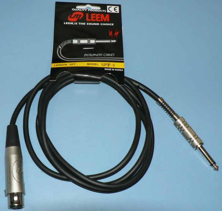 06 FT XLR/PH SPEAKER LEAD
