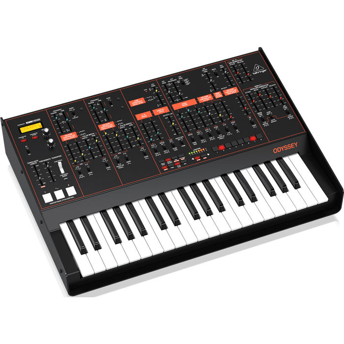 Behringer Odyssey Analog Synthesizer with 37 Full-Size Keys Dual VCOs 3-Way Multi-Mode VCFs
