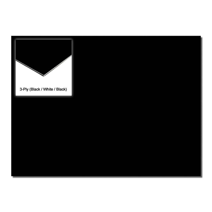 GT 3-Ply Blank Pickguard in Black (Pk-1) 28.7cm x 24cm