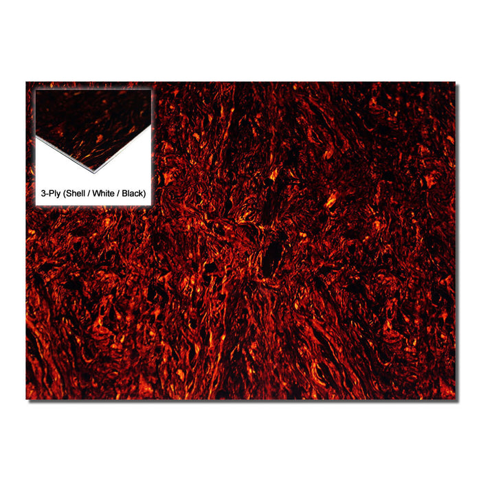 GT 3-Ply Blank Pickguard in Shell (Pk-1) 28.7cm x 24cm