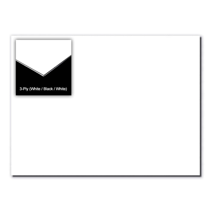 GT 3-Ply Blank Pickguard in White (Pk-1) 28.7cm x 24cm