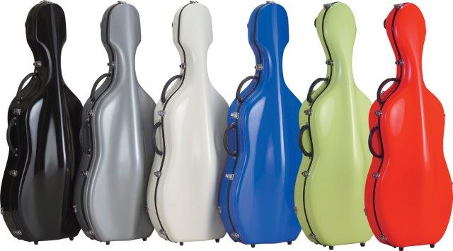 CARLO GIORDANO CELLO CASE 4/4 FIBREGLASS BLACK