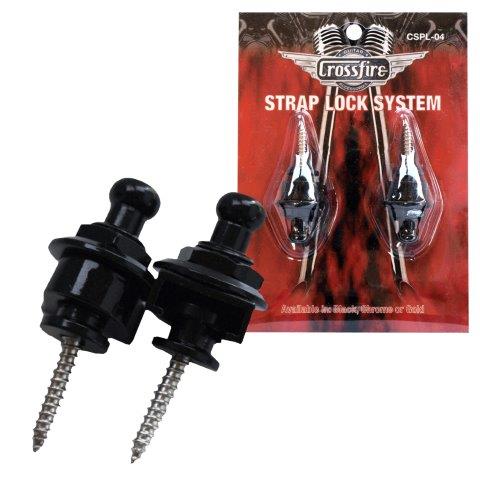 SCH-STYLE STRAP LOCKS - 1 PAIR IN BLISTER PACKAGING - BLACK — Music Man ...