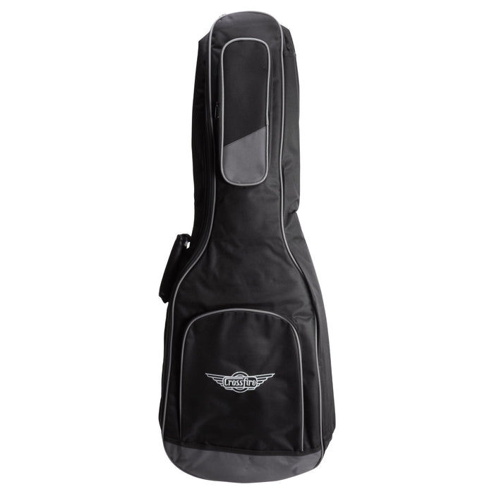 Crossfire Standard Padded Small Body Dreadnought Acoustic Guitar Gig Bag (Black)