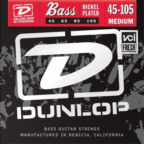 BASS GTR STR SET 45/105 N/P-ST MED LONG SCALE