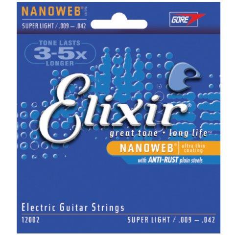 Elixir 12450 Nanoweb Electric 12 String Light 10-46