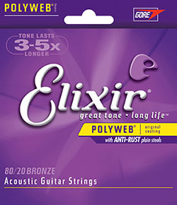 Elixir 13126 Polyweb Single .026 80/20 Bronze