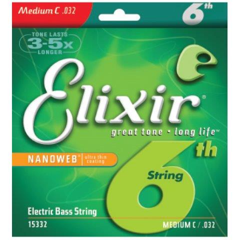 Elixir 15435 Nanoweb Single Bass Heavy B .135