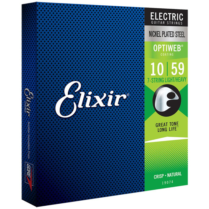 Elixir 19074 Optiweb 7-String Electric Light/Heavy 10-59