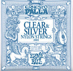 CLASSICAL GTR STR SET 28/42 NYLON CLEAR/SILVER