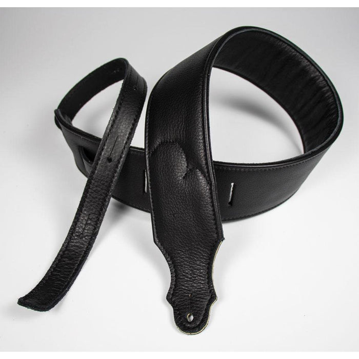Franklin 2.5 inch Premium Black Padded Glove Leather Strap