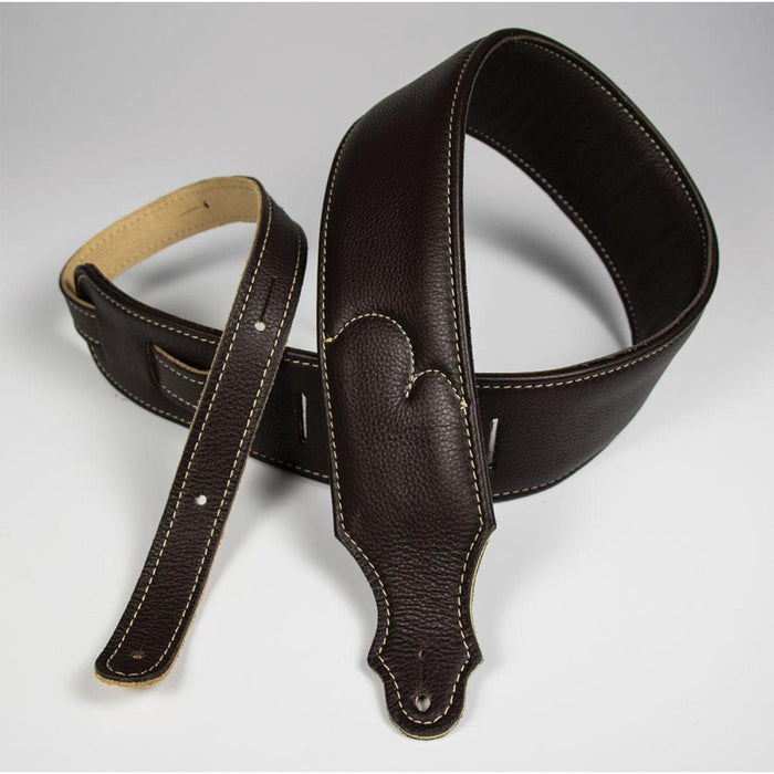 Franklin 2.5 inch Premium Chocolate Padded Glove Leather Strap