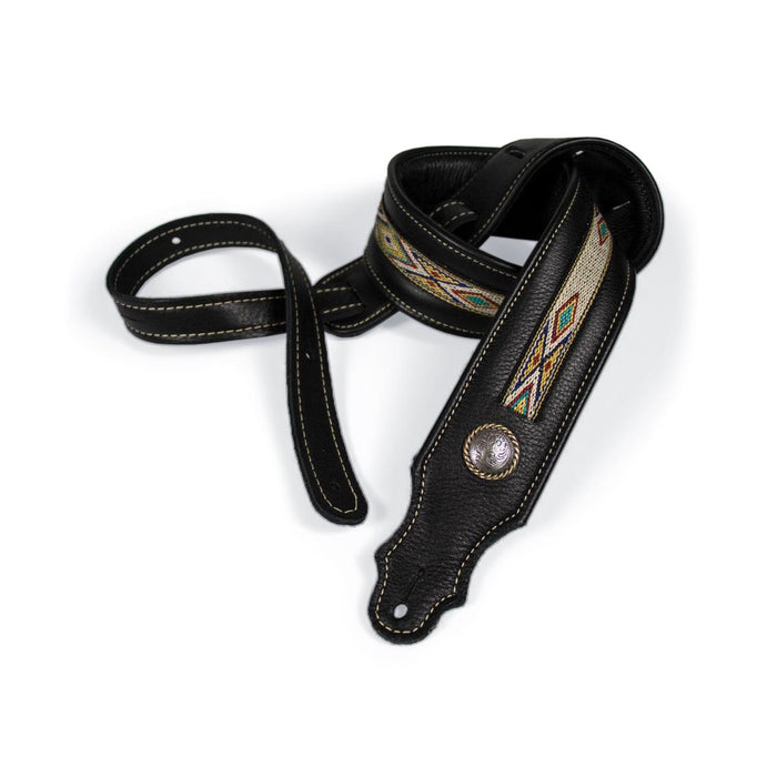 Franklin 2 inch Southwest Padded Glove Leather with Hitch Weave & Concho