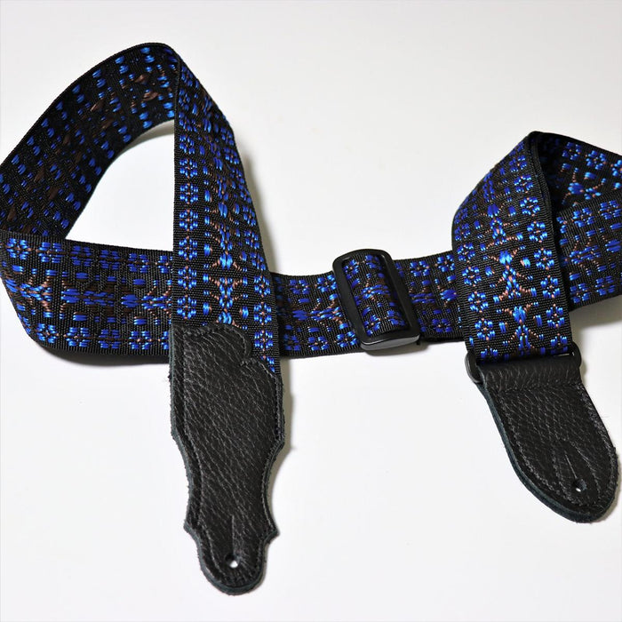 Franklin 2inch Blue Woven Folk Nylon Strap #F2-BL-BK