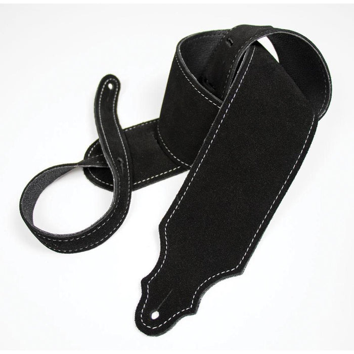 Franklin 3 inch Black Purist Suede Strap with Buck Backing