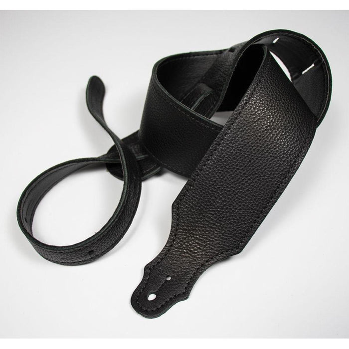 Franklin 2.5 inch Black Purist Leather Strap with Buck Backing