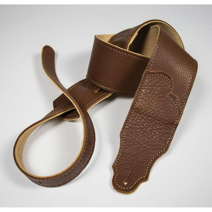 Franklin Original  2.5 inch Caramel Glove Leather with Gold Stitching