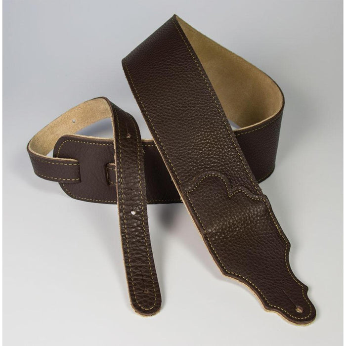 Franklin Original  2.5 inch Chocolate Glove Leather with Gold Stitching