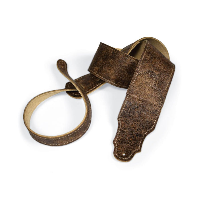 Franklin Roadhouse 2.5 inch Distressed Glove Leather with Natural Stitching