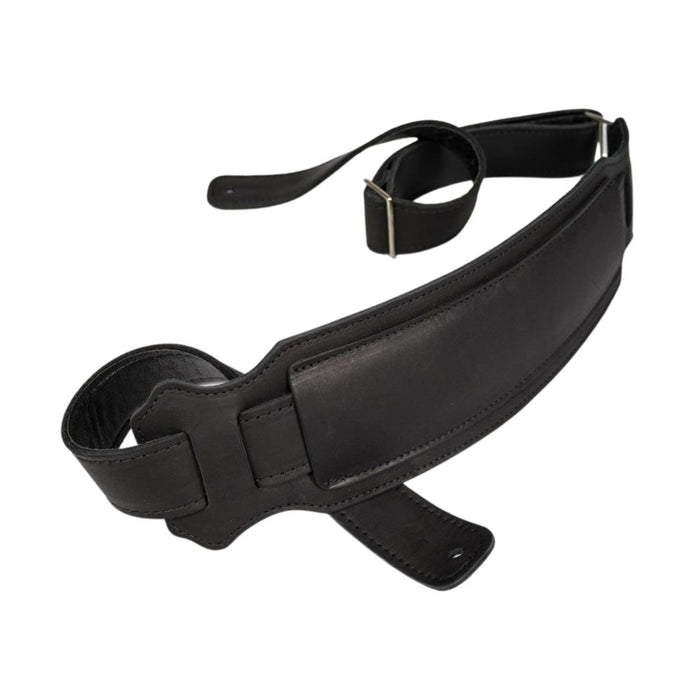 Franklin 3.5inch Black Vintage Glove Leather Bass Strap#FVB-BK-BK