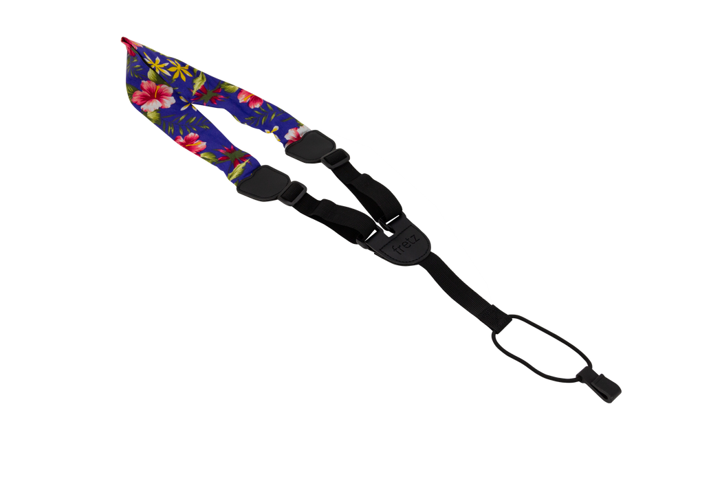 Fretz 1" Poly Neck Ukulele Strap w/ Hook Blue