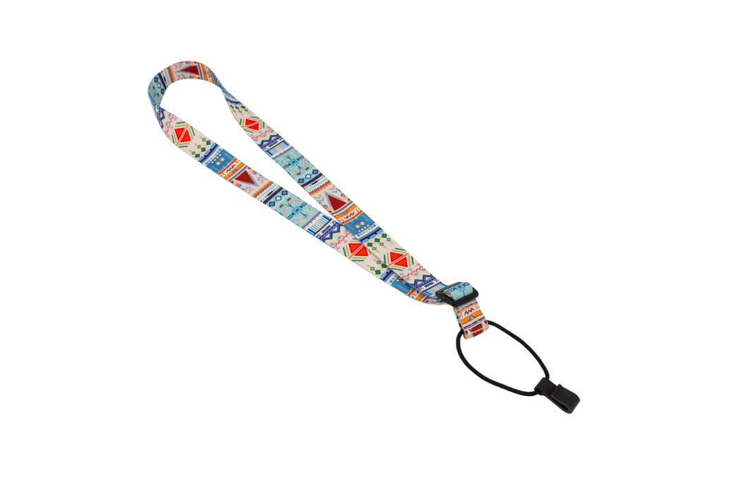 Fretz 1" Print Neck Ukulele Strap Light Blue