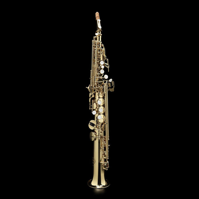 Grassi GRSS210 Soprano Sax Bb Lacquered High F#  W/ BacCase Neck Strap