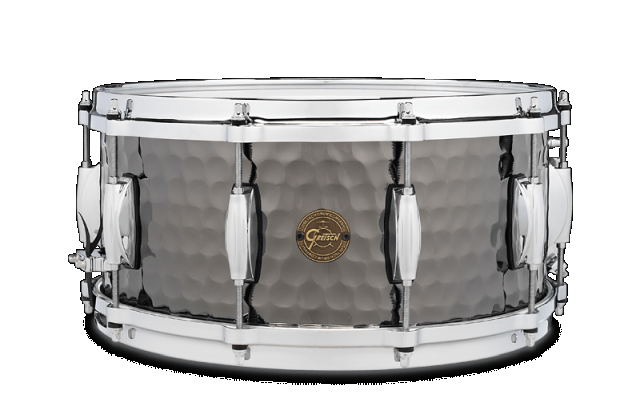 GRETSCH 14X6.5INCH HAMMERED BL STEEL SNARE DRUM