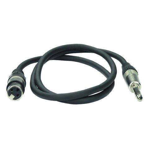 MALE XLR PLUG TO TRS MALE PHONO - 2 METRE CABLE
