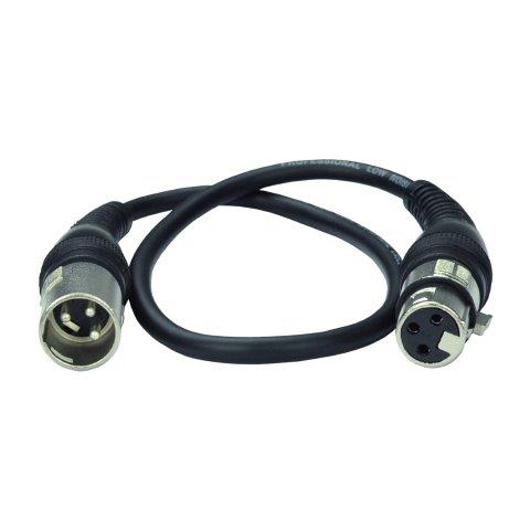 MALE XLR PLUG TO FEMALE XLR PLUG - 50CM CABLE