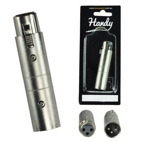MALE XLR PLUG TO FEMALE HOT PIN - ADAPTOR